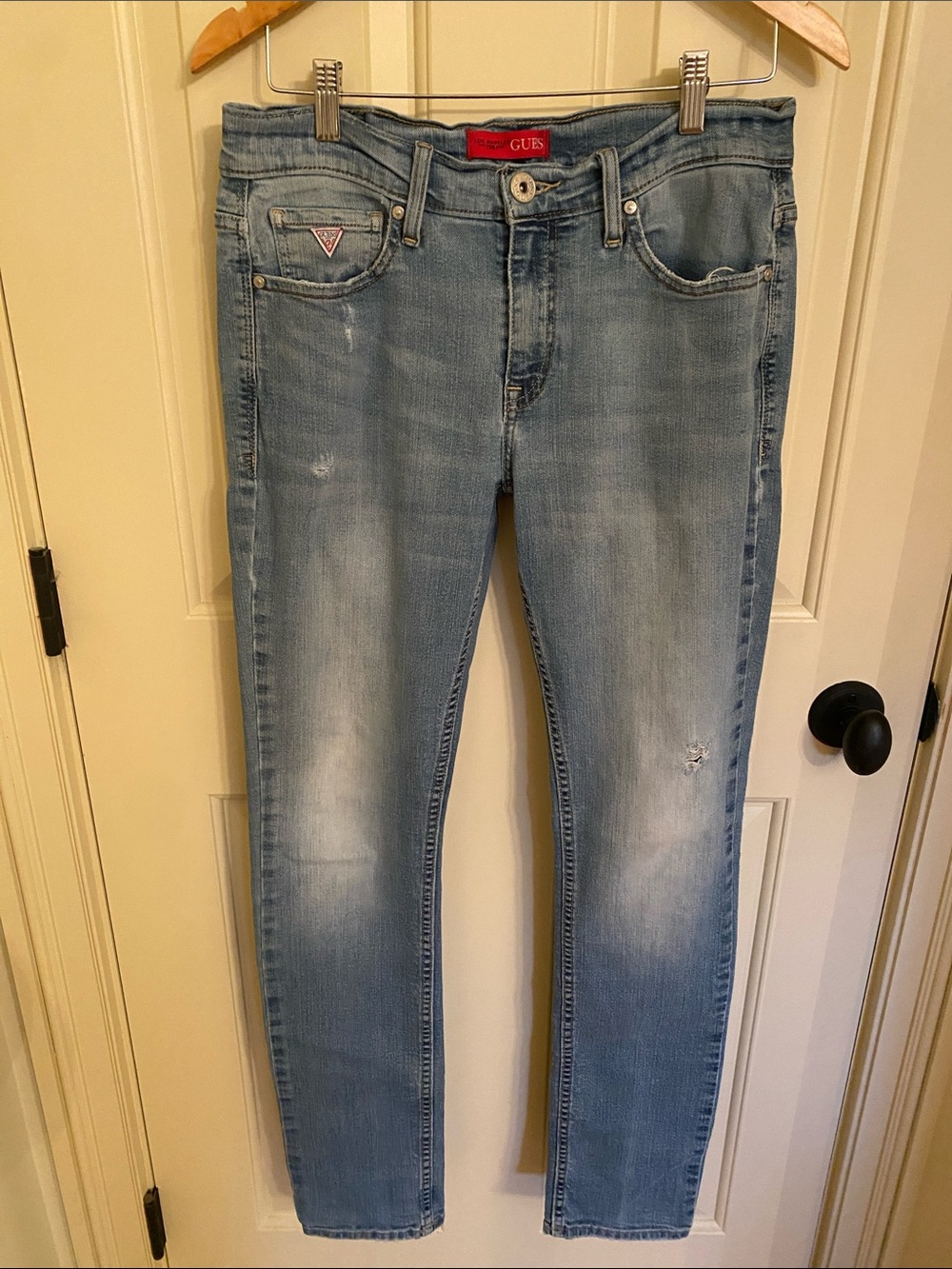 Guess Los Angeles Men’s Distressed Skinny Jeans 31/32 GUC